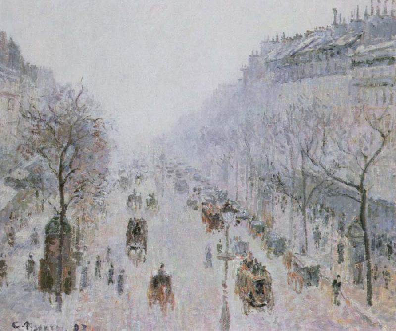 Camille Pissarro boulevard montmartre Spain oil painting art